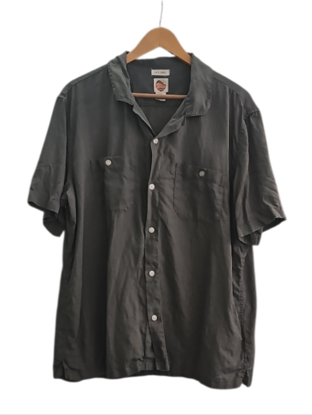 C&C California Linen Button Up Shirt Men’s XL Olive Green Casual Summer Resort